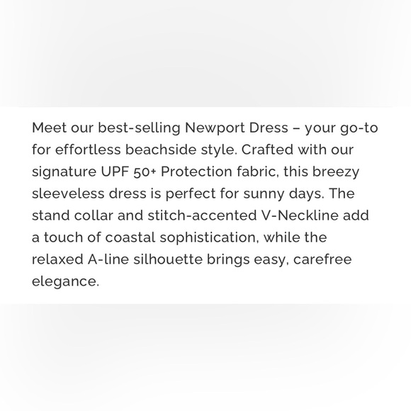 New Mary Square Newport Dress Coral Cove White UPF 50 size Medium - Picture 14 of 16